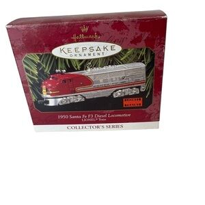 1950 Santa Fe F3 Diesel Locomotive Hallmark keepsake ornament.